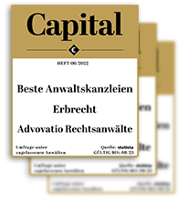 Capital: Beste Anwaltskanzleien | Erbrecht | Advocatio Rechtsanwälte GbR